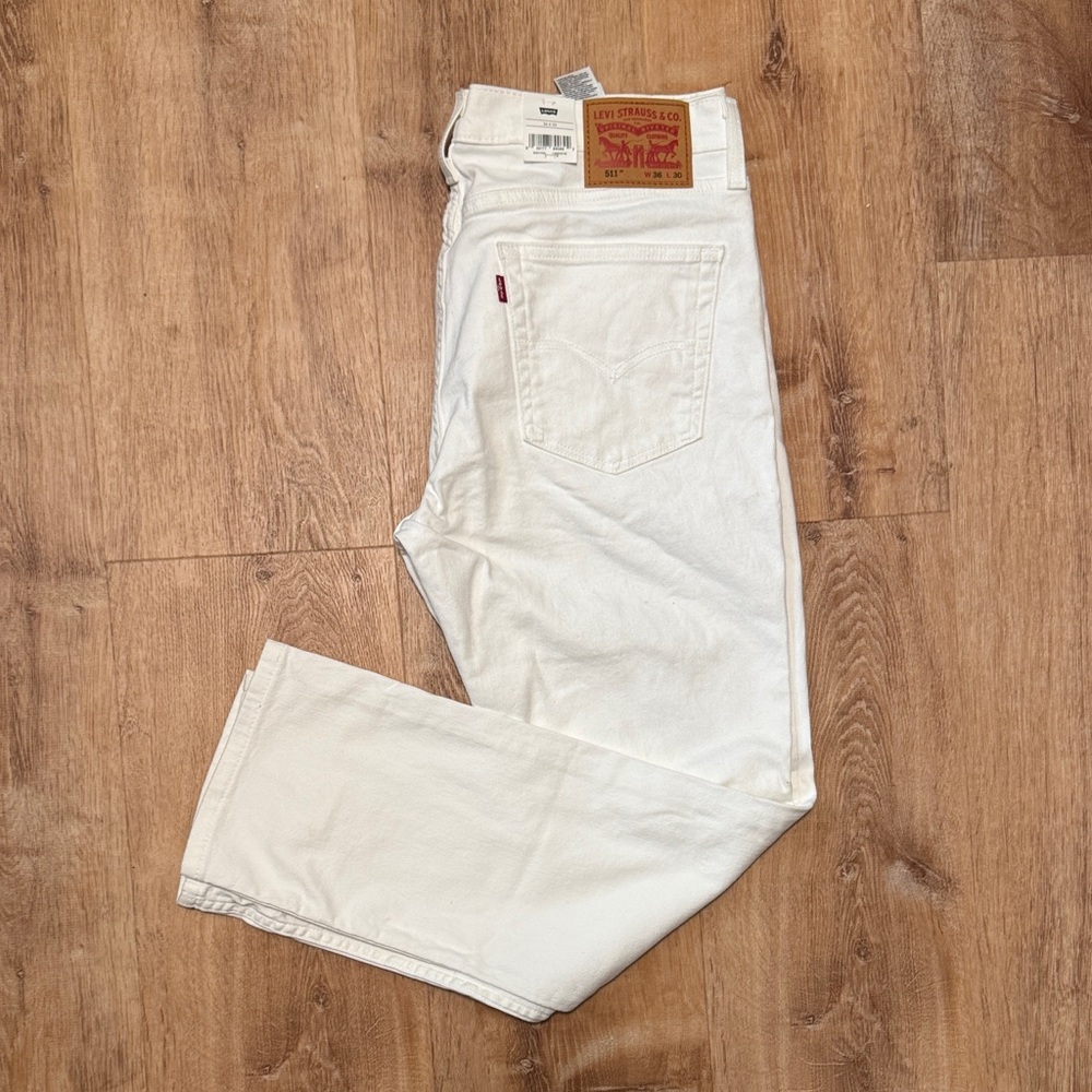 Levi's 511 Men's Cream Straight Jeans